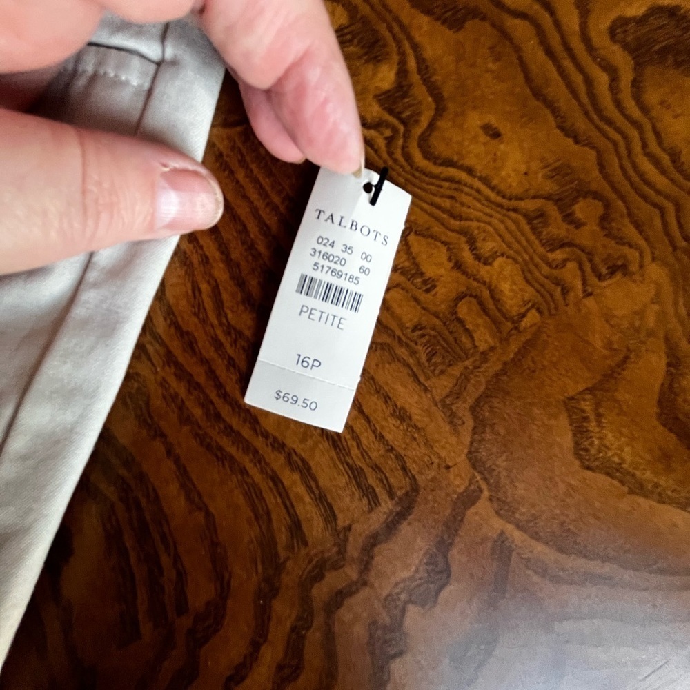 Talbots Light Casual Pants 16 petite Perfect skimmer $69.50 - Picture 10 of 15